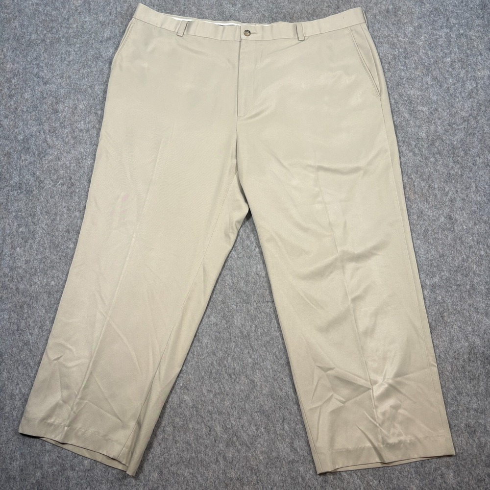 Oxford Golf Super Dry Men's Golf Pants Size 42/30 Flat Front Khakis Slash Pocket